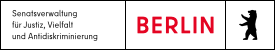 Logo 1_SEN_Justva_Logo_DE_H_PW_RGB_275x50.png Logo der Berliner Senatsverwaltung für Justiz, Vielfalt und Antidiskriminierung