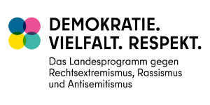 Logo des Landesprogramms Demokratie. Vielfalt. Respekt. des Landes Berlin
